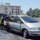 Auto in fiamme ospedale7