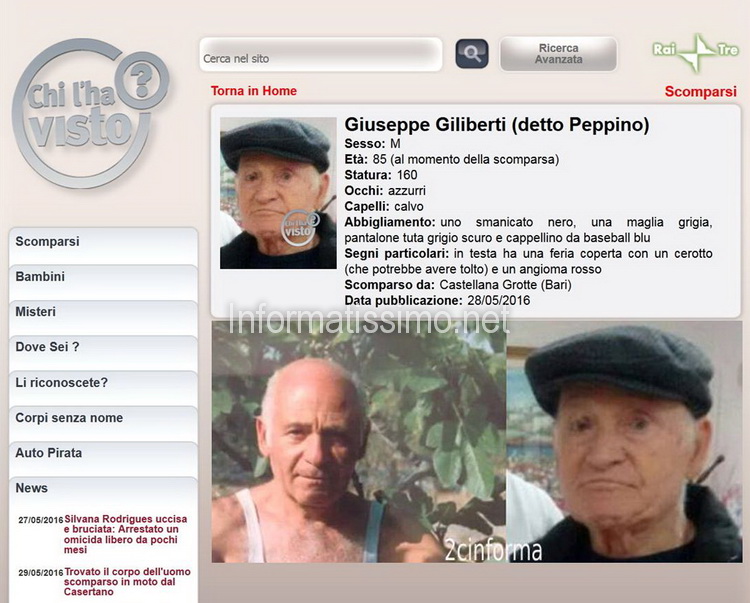 Scomparso_-_Giuseppe_Giliberti_Putignano