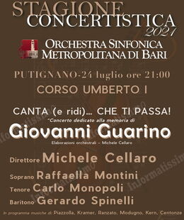 Orchestra Sinfonica Metropolitana di Bari a Putignano