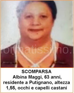 Albina Maggi Putignano persona scomparsa