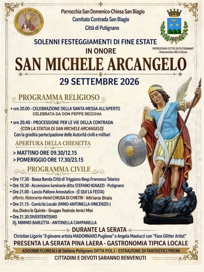 locandina san michele putignano 2026