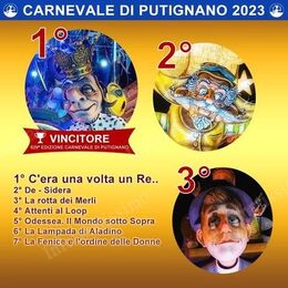 Carnevale Putignano 2023 Premiazione