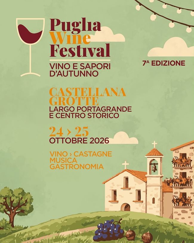 Puglia Wine Festival 2026 a Castellana Grotte: due giorni tra vino e cultura immagine 2